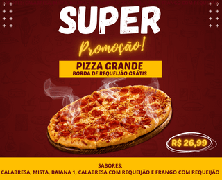 BANNER CELULAR - Promoção de pizza (1248 px × 260 px)
